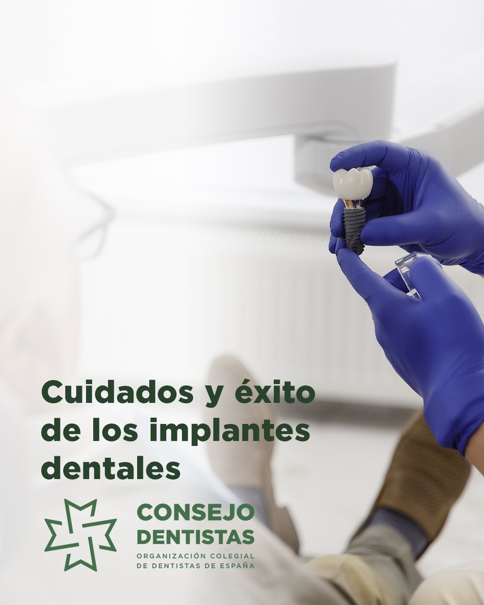 Una parte importante del éxito del implante dental depende de una correcta higiene oral y de la ausencia de factores de riesgo como el tabaquismo o enfermedades periodontales no controladas.

Sigue las instrucciones de tu dentista.

#YoVoyAlDentista