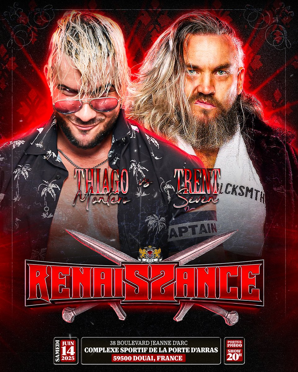 La CACC a annoncé un match pour leur show RENNAISSANCE qui aura lieu le 14 juin à Douai.

Thiago Montero affrontera Trent Seven