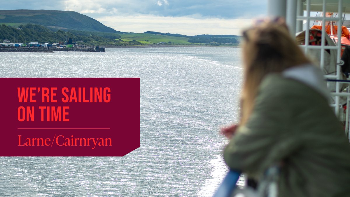⏰All sailings on our #POCairnryan &amp; #POLarne routes are currently sailing on time. Have a nice trip.