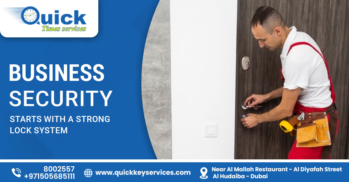 QTSLockmith's tweet photo. From retail stores to corporate offices, we secure your premises with high-quality lock systems tailored to your needs. Keep your business protected 24/7.
#BusinessSecurityDubai #CommercialLocksmith #OfficeLockSystem #RetailSecurity #LockUpgrade #SecureBusinessPremises https://t.co/LfctcOzlsq