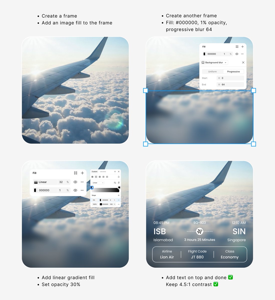 Learn this trending progressive blur effect in Figma 🤙