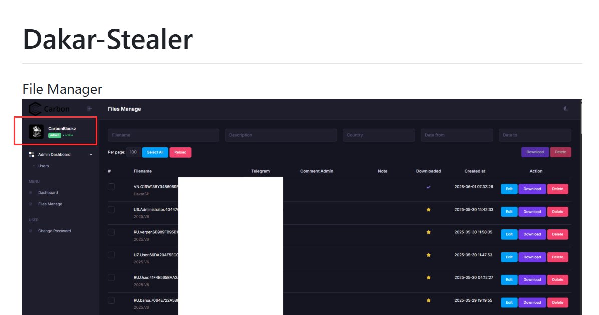 📢 Dakar Stealer released on GitHub

dakar1986 released yesterday #DakarStealer, a new malware that focuses on stealing information from Gecko and Chromium browsers.
🔐 Compatible with Chrome’s latest encryption standards.
💬 Allows uploading the stolen data to Discord, Telegram,