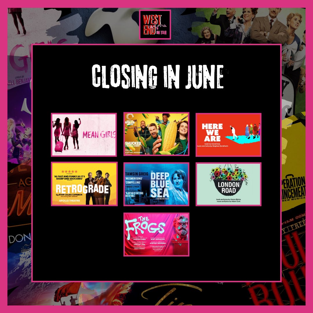 Here’s what shows are opening and closing in the land of London theatre this June.

 #londontheatre #westendtheatre