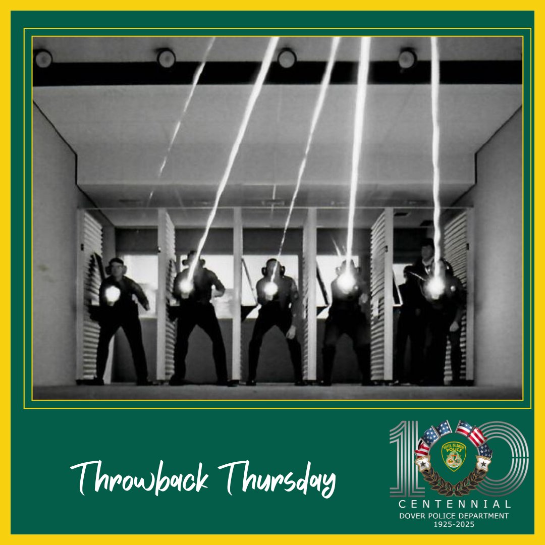 THROWBACK THURSDAY

Officers are ready for their weapons qualification in the DPD range.