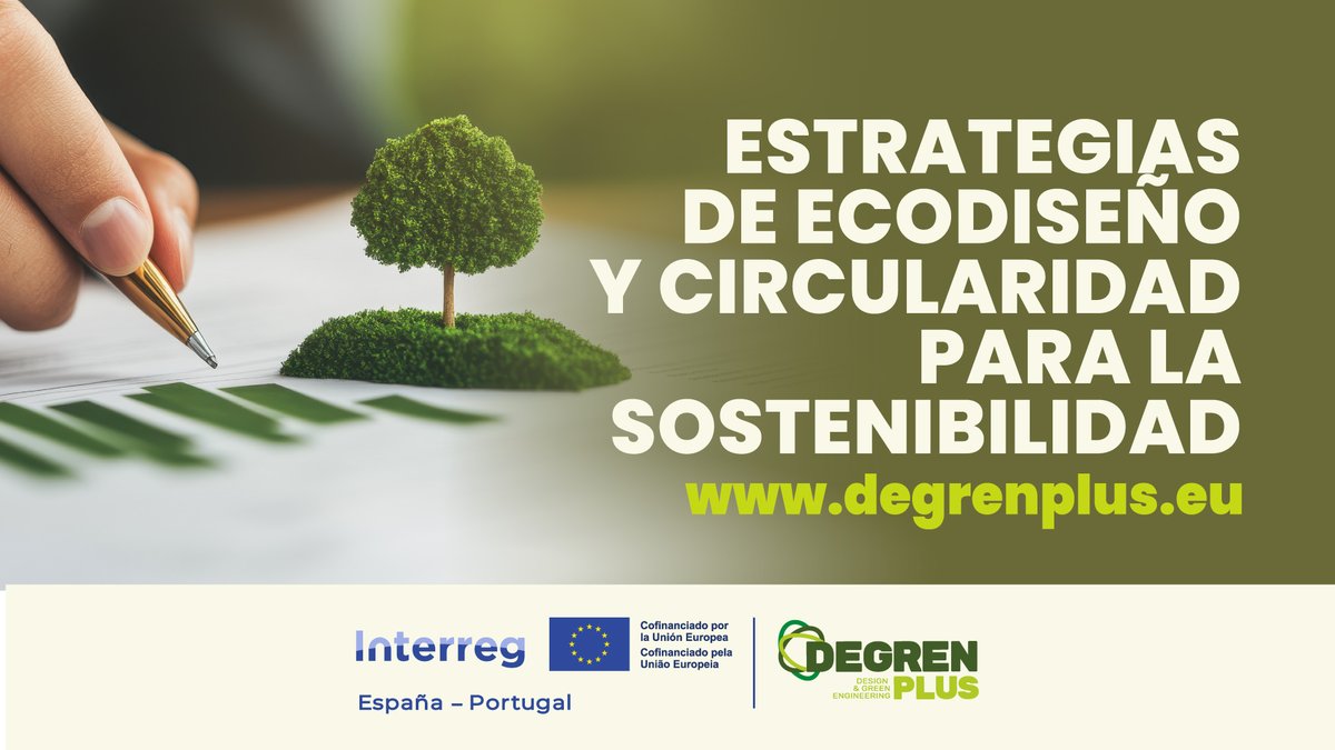 ♻️ ¿Quieres aplicar #Ecodiseño y #Circularidad en tu empresa?

Te esperamos el 18 de junio a las 10h en Badajoz, en el PCTEX para un taller práctico del proyecto #DEGRENPLUS 💡

🔗 Inscríbete 👉 degrenplus.eu/evento/estrate…