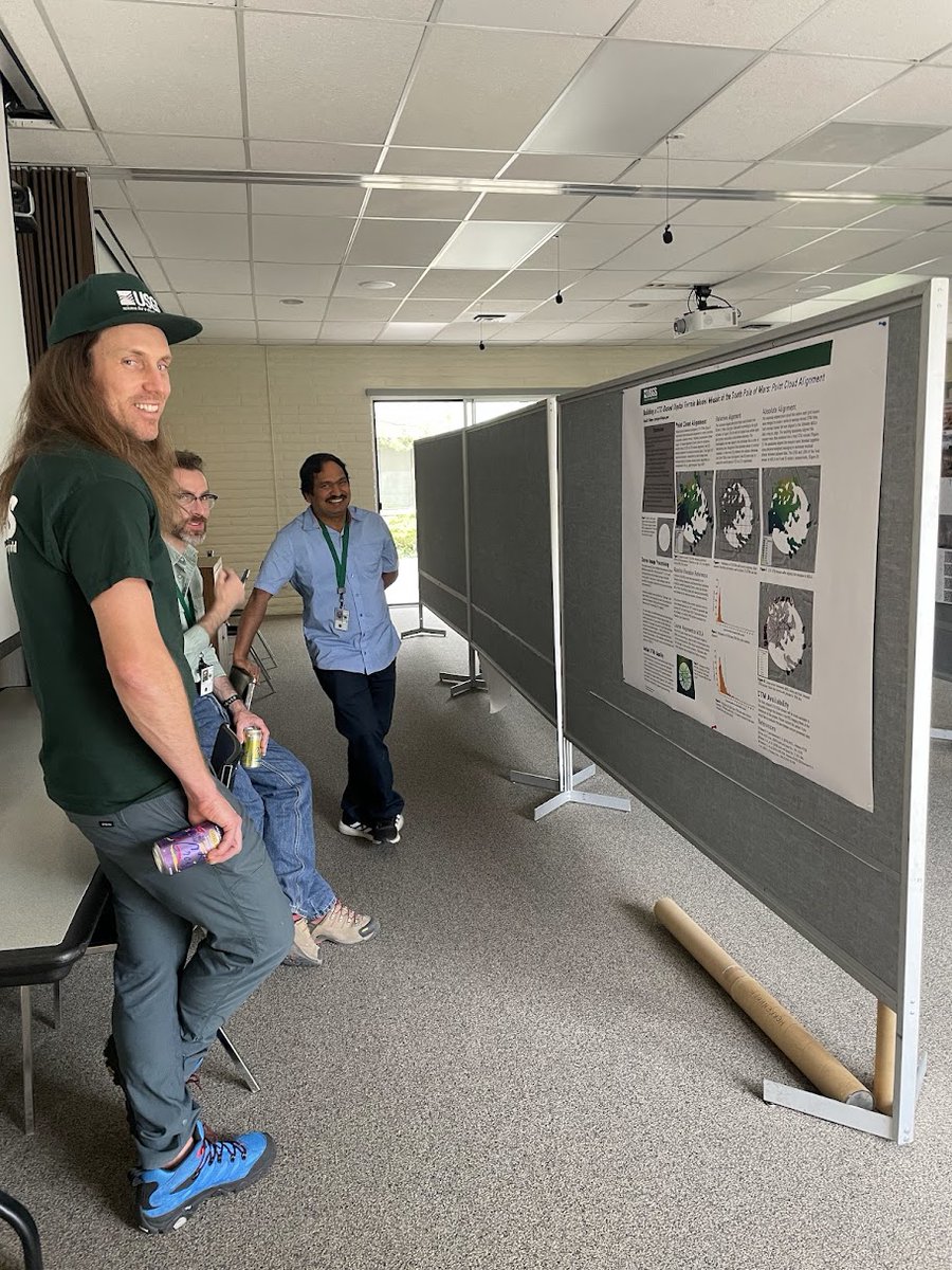 USGSAZ's tweet image. The Flagstaff USGS campus has 5 unique science centers that study everything from water, crop availability, Grand Canyon, mineral resources, to Mars. Last week, researchers gathered on campus to share what they've been working on amongst each other for the annual Poster Social.