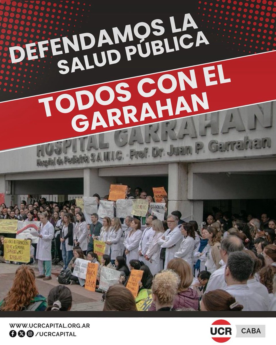 Defender la salud pública y apoyar al Garrahan debe ser el compromiso de todos los ciudadanos que creen en lo colectivo por encima de lo individual.