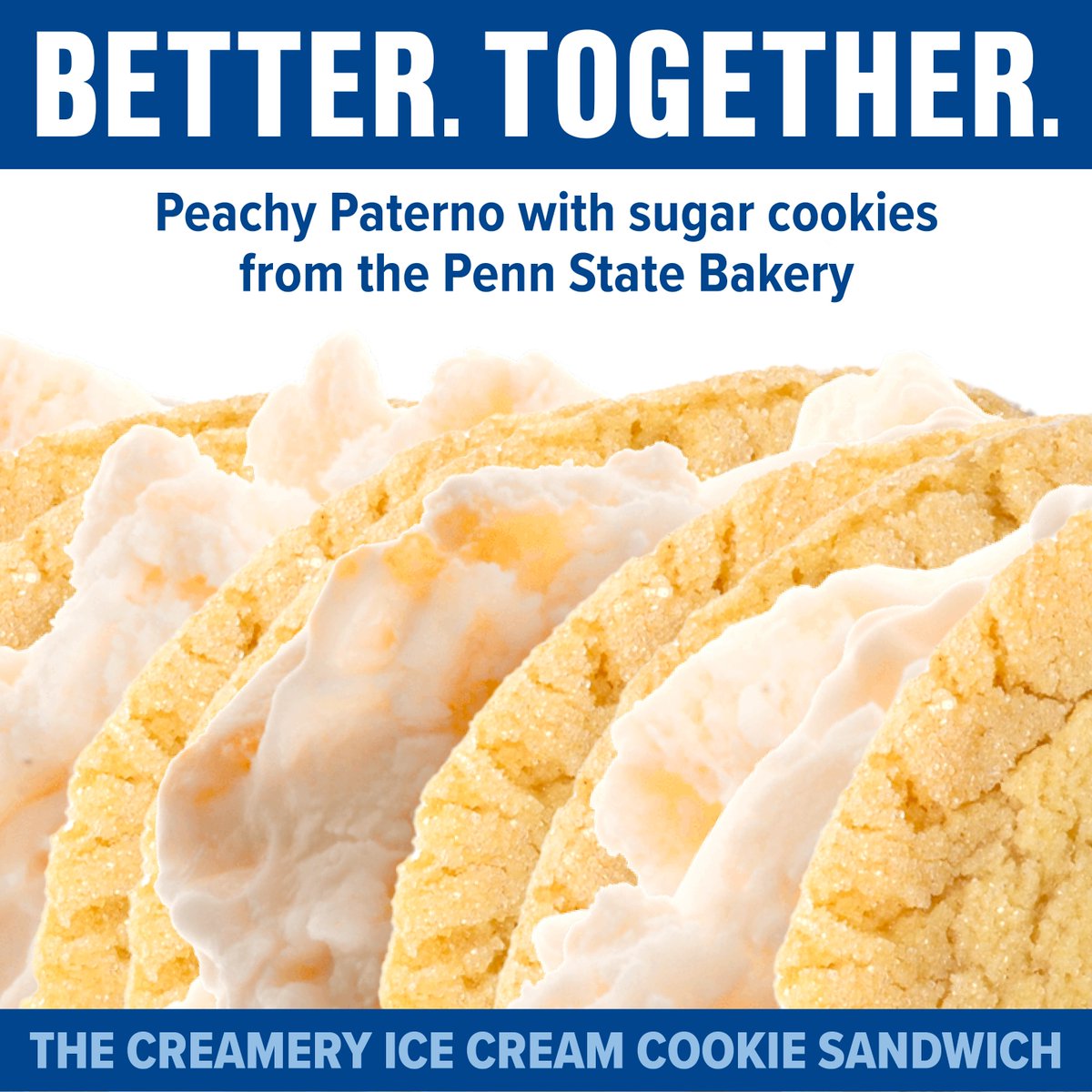 Summer's heating up! Cool off with this "sweet as a peach" treat—available online, at the creamery store and at select Penn State food service locations.