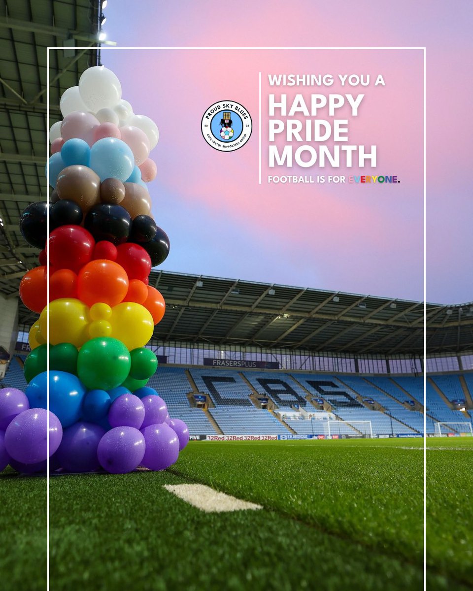 proudskyblues's tweet image. 🏳️‍🌈 🏳️‍⚧️ | Happy Pride Month

Wishing you all a happy and joyous Pride Month!

Football is for everyone. 

#PUSB #FootballVHomophobia