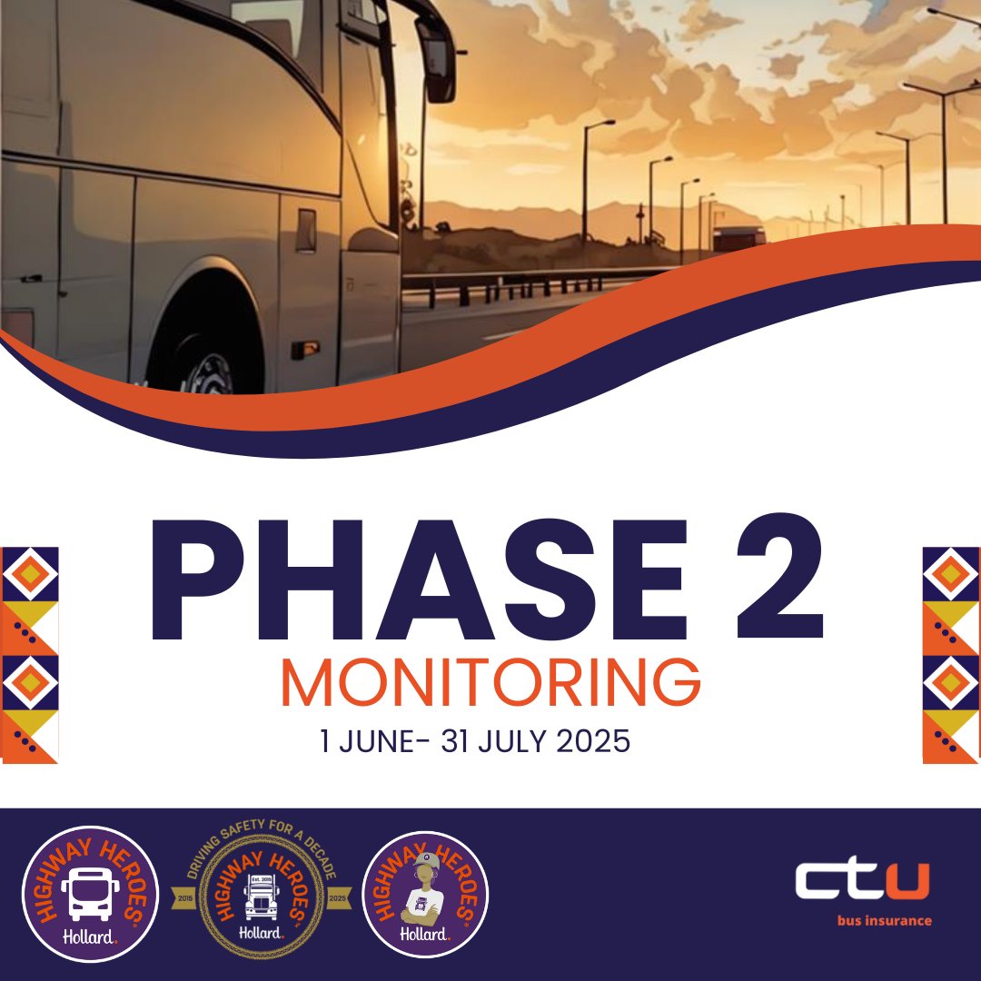 Entries are officially closed, and we’ve now moved into the next phase — monitoring all our bus driver entries using telematics.
Let’s keep it safe and consistent — may the best bus driver win!
#HHH2025 #CTU #10yearsofHollardHighwayHeroes #Roadsafety