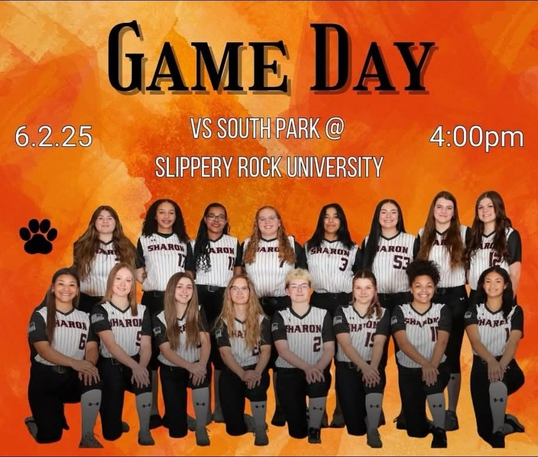 GAME DAY! PIAA FIRST ROUND! 

⌚ - 4PM vs South Park Eagles 

🛣️ - @ Slippery Rock University 
Kasnevich Field 

Let's Go Tigers!