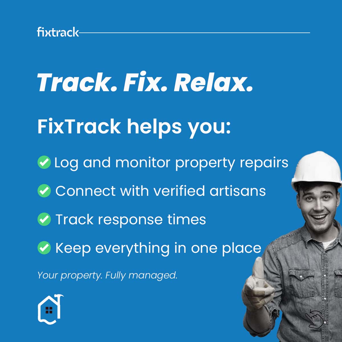 fixtrackng's tweet photo. There’s a better way to manage your property. Meet FixTrack — your all-in-one home fix assistant. From tracking maintenance to ensuring accountability, we’re here to help both tenants and landlords live stress-free.
👉 Swipe to learn more.

#FixTrack #PropTech #today https://t.co/15uw4hvwQl