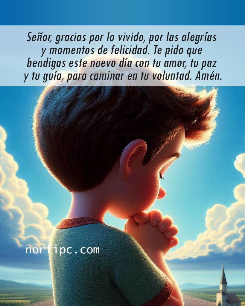 Señor, te doy gracias hoy por todo lo vivido, por las alegrías y los momentos de felicidad. Te pido que bendigas este nuevo día con tu amor, tu paz y tu guía, para caminar en tu voluntad. Amén.
#oracion
#oraciondeldia