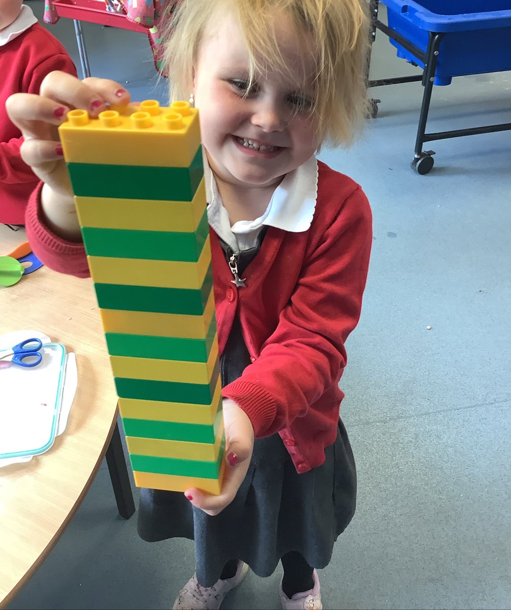 NurseryOPS's tweet image. After learning about repeating patterns during mathematics, some of the children went into the environment and made their own patterns using a variety of resources. 

#eyfsmaths #extendedlearning #exploretheenvironment