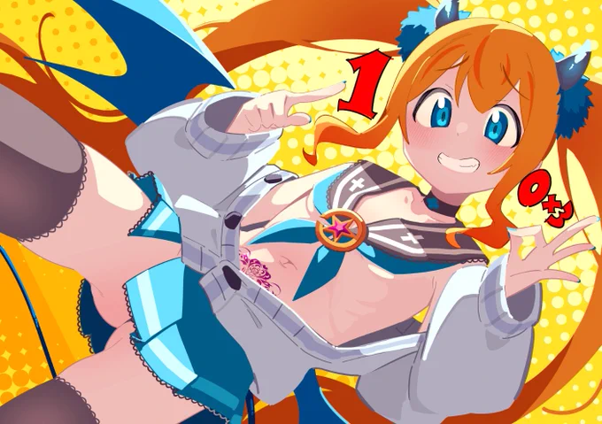娘の夢逆ゆいな()の登録者1000人記念の絵、描きました! サキュバスギャル…