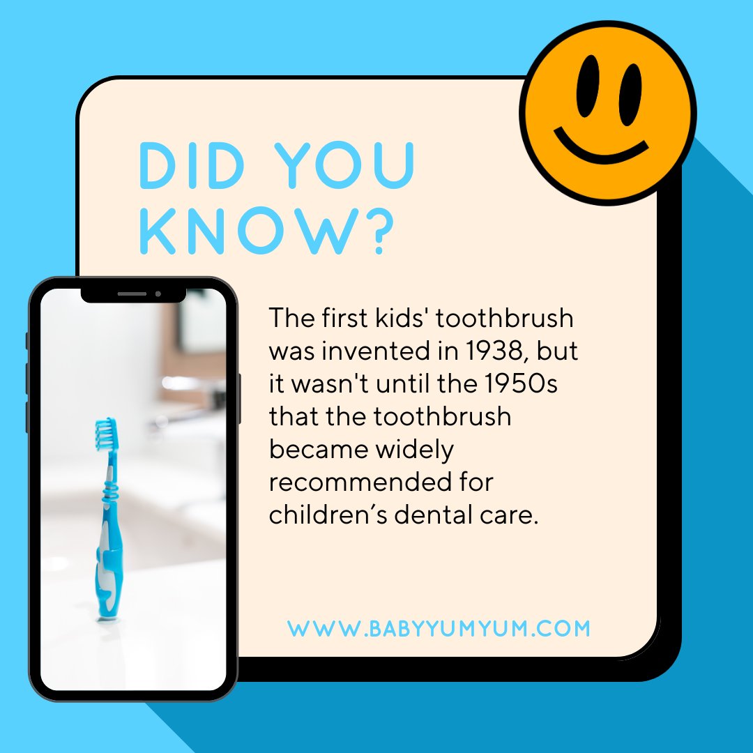 BabyYumYumSA's tweet photo. Did you know? #BabyYumYum #BYY #DidYouKnow #KidsToothbrush #DentalCare  #OralHealth #BabyTeeth #ChildCare #HealthySmiles #FunFact https://t.co/cj6fqFsRqE