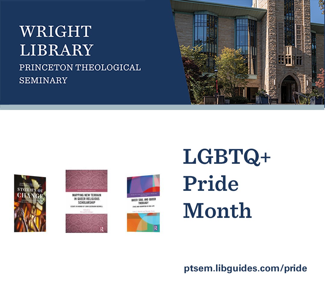 PTSLibrary's tweet image. Journals, books, events, links &amp;amp; the LGBTQ+ Rights research database all in one curated bibliography  ptsem.libguides.com/pride #PrideMonth #WrightLibrary #GSAS @ptseminary