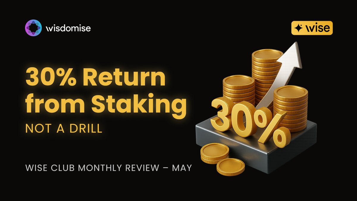 🤑One staker just flipped $1,000 into $309.
 Yeah, that’s a 30% return in just one month.
⏱️Only 20 spots left. Get in the Wise Club before it's too late.

app.wisdomise.com/account/billin…

🎯This ain’t luck — it’s levels.
 The pros are stacking. The rest? Still guessing.
June’s round is