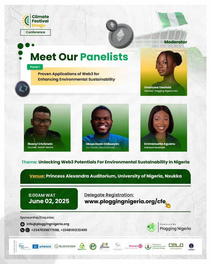 Ginakev Farms 🌳🌴🌱 (@ginakevfarms) on Twitter photo Our Coordinator, <a href="/kevin_chibuoyim/">Kevin |Ezemmuo Blockchain</a> will be speaking on #Refi & #Regen today IRL in the city of Nsukka!!!
This is another opportunity to learn about Public goods & Refi too.
Be there. Let’s GROW!!🌿🌱 Our Coordinator, <a href="/kevin_chibuoyim/">Kevin |Ezemmuo Blockchain</a> will be speaking on #Refi & #Regen today IRL in the city of Nsukka!!!
This is another opportunity to learn about Public goods & Refi too.
Be there. Let’s GROW!!🌿🌱