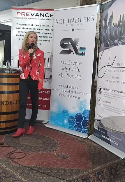 Well done to our CEO Candice Dawkshas on her insightful presentation on the future of real estate in South Africa! 🤩 Thank you to JD LuytInc and Schindlers Attorneys and Prevance Capital for being part of of this exciting venture! 🏡 Visit schindlersx.io for more info🌍