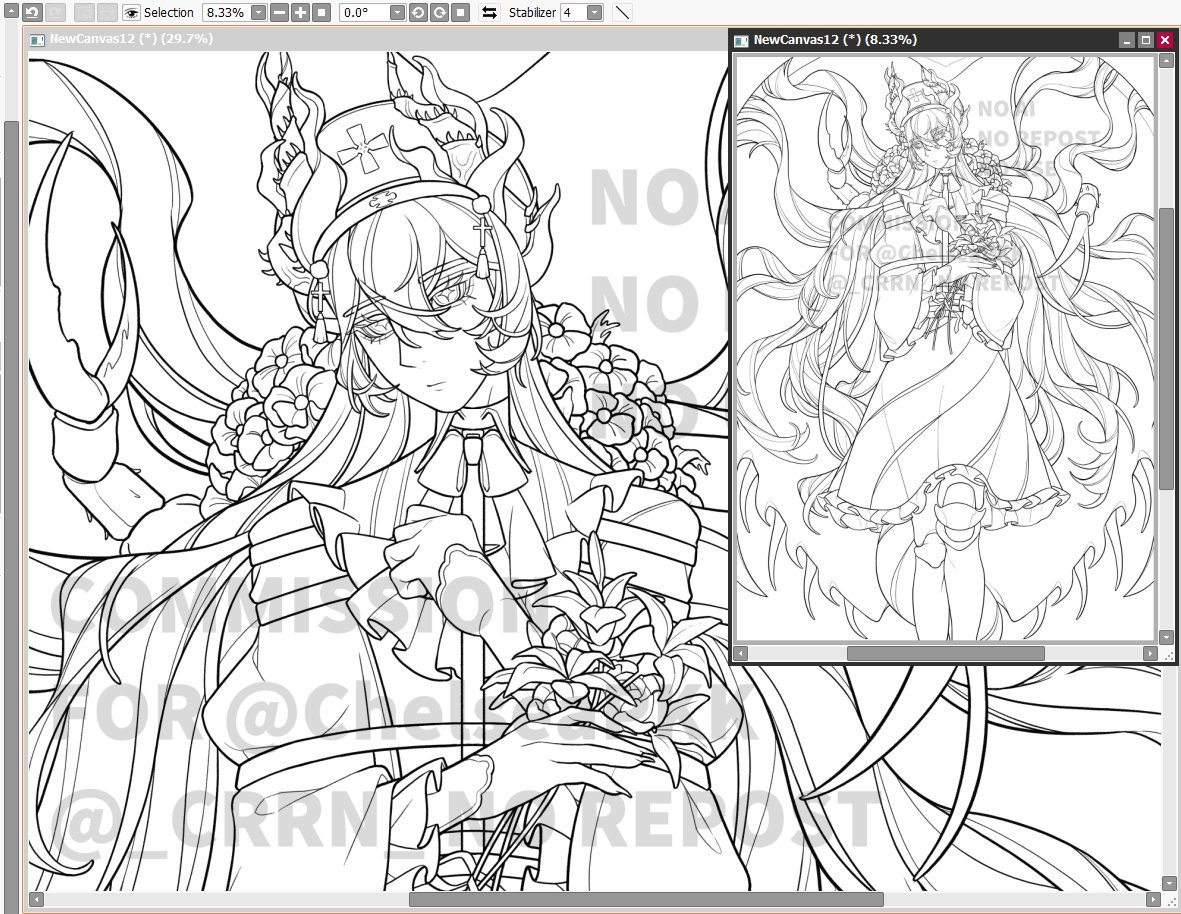 almost done with the lines but theres still some stuff i need to add . i dilly dally too much so i cant keep track of time but its been maybe over 10 hours so far working on this 🛌 goobnight