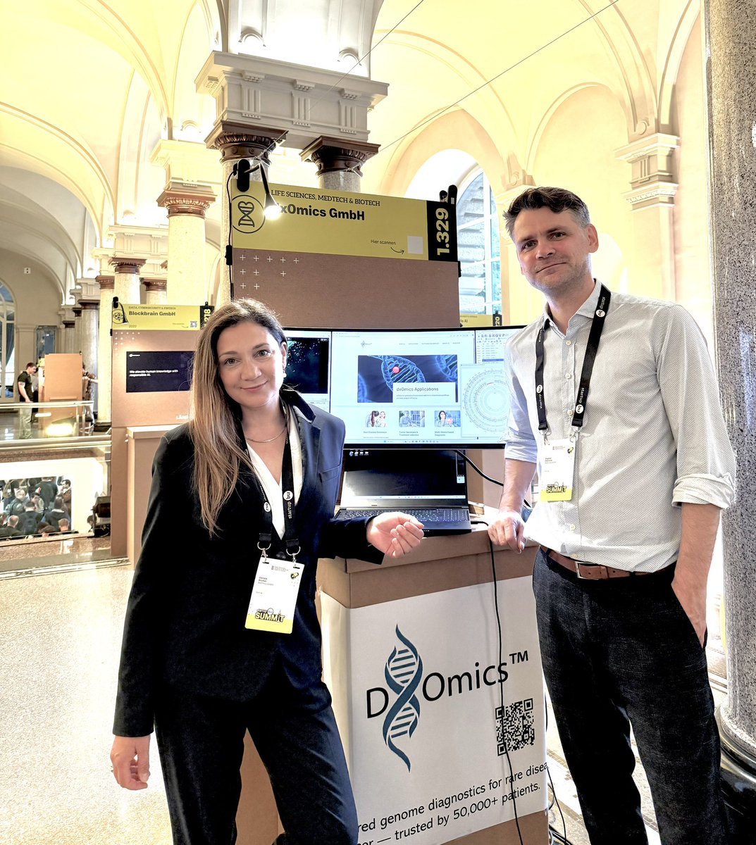 Daniela_Bezdan's tweet image. Big day for @dxOmics — our first booth at #StartupBWSummit in Stuttgart!
We deliver AI-powered genomic diagnostics: fast, reimbursed & in hospitals.
Live demo by CSO Stephan Ossowski at Booth 1.329
Pitch by CEO Daniela Bezdan at 15:05.
Let’s scale precision medicine.
🌐…