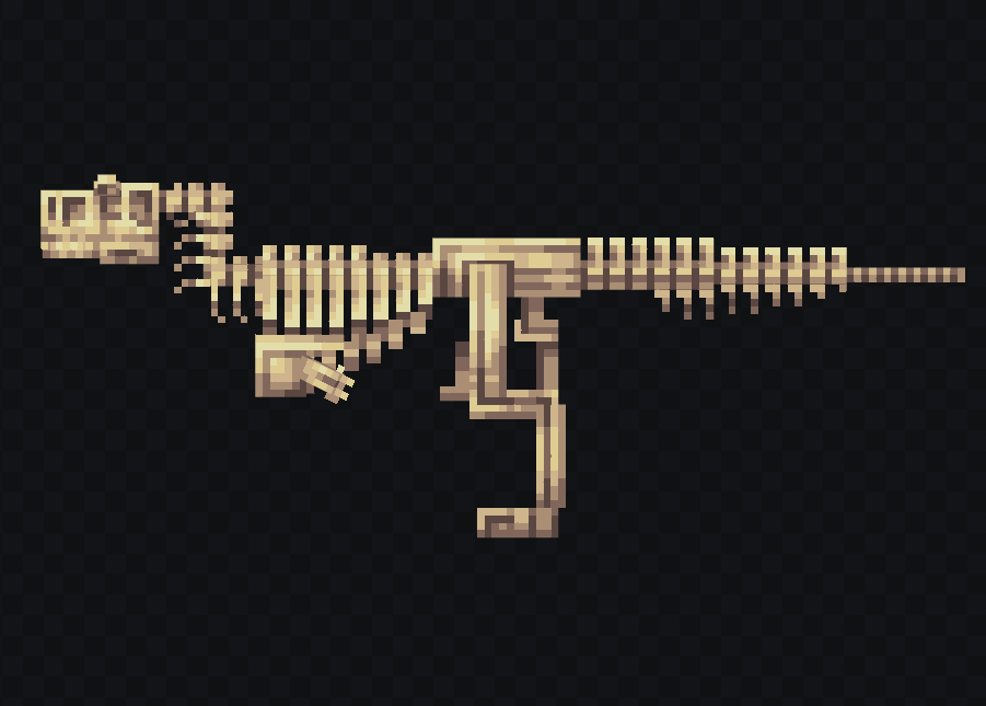 YYbwr's tweet image. 牛龙骨架(Carnotaurus Skeleton)
#blockbench #pixelart #paleoart #lowpoly #Minecraft
