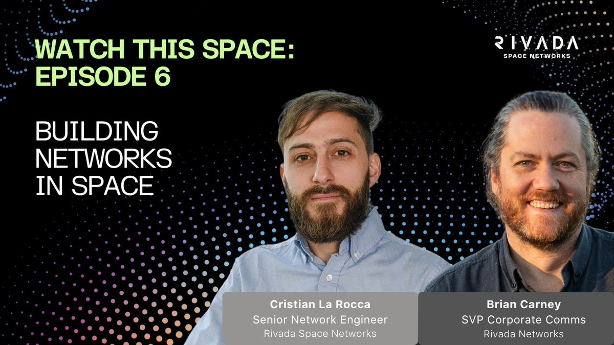 rivadaspace's tweet image. We look forward to @nokianetworks' @SReXperts EMEA event this week, sharing thoughts and knowledge with Nokia IP customers about the latest advancements in network design, security, and automation.
Learn more about Rivada's #Outernet network in this episode of Watch This Space…