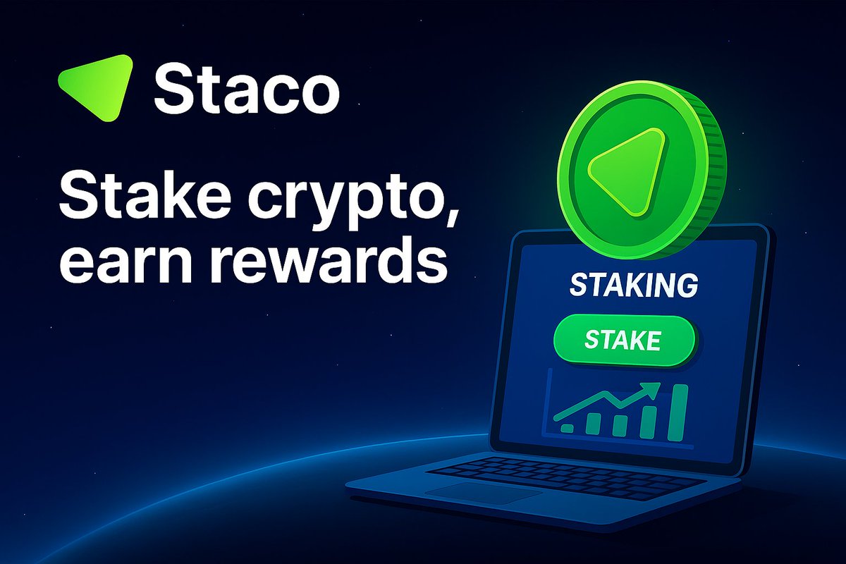 Ready to put your crypto to work?

With $STACO, staking is just one click away.

No complexity just consistent rewards, backed by real validator power.

Click stake. Start earning: stacochain.com

#STACO #CryptoStaking  #Web3 #Earncrypto