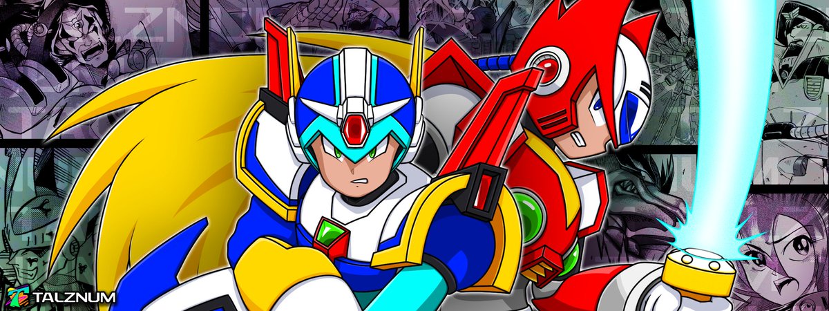 It's finally finished! 😍

I recently read the Manga for Rock Man X4 that was illustrated by Yoshihiro Iwamoto and felt very inspired to draw X and Zero in front of comic panels from that original Mega Man X4 Manga. 💙

#megaman #megamanx