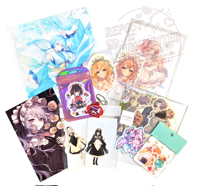 お迎えしたグッズ類ー!リプでご感想お伝えしたいです