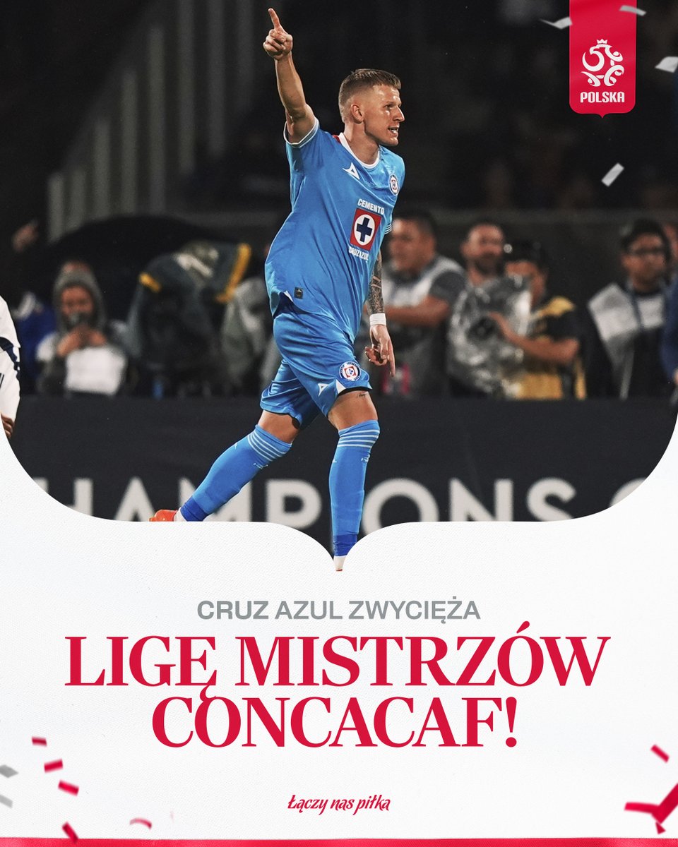 Mateusz Bogusz i jego <a href="/CruzAzul/">CRUZ AZUL</a> zwycięzcami Ligi Mistrzów CONCACAF! 🏆 Nasz reprezentant zdobył dodatkowo bramkę w finale ⚽️ Ogromne gratulacje! 👏 

📸 East News