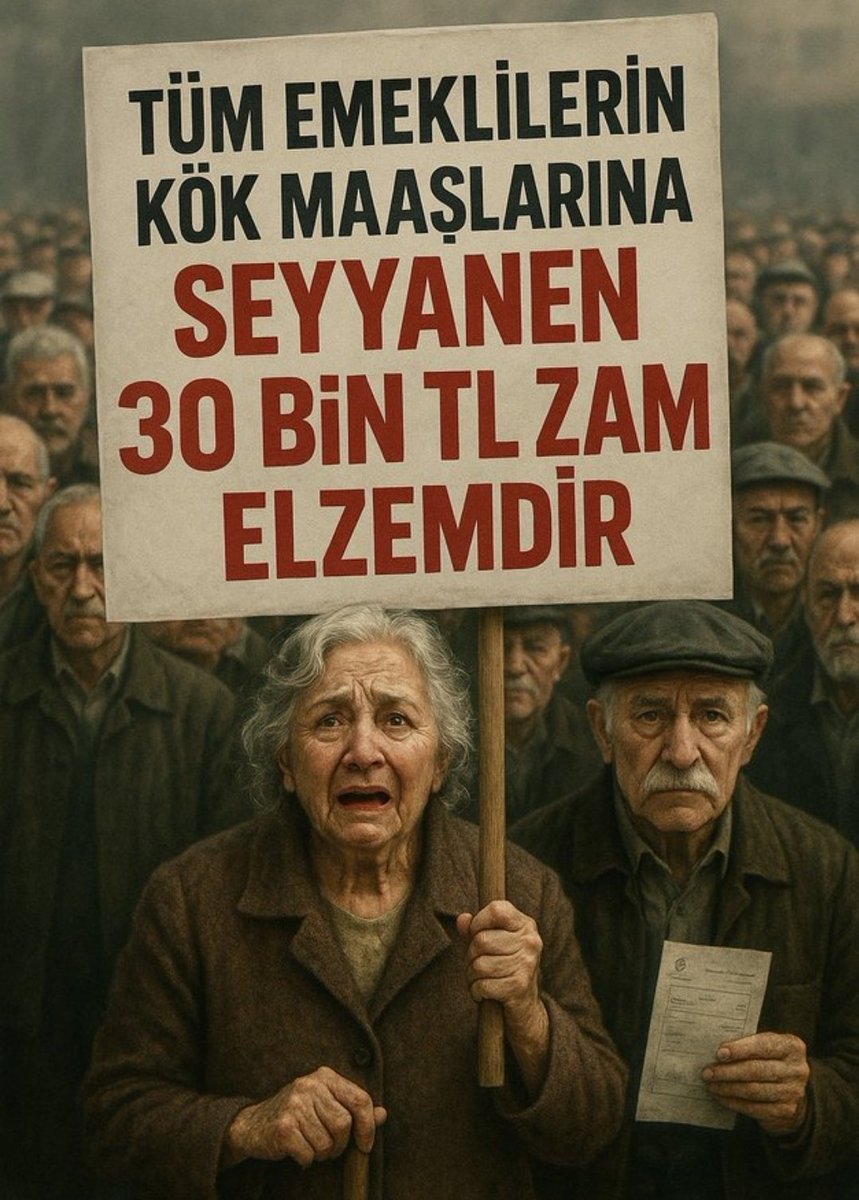 İnsani Yaşam Kosullarimiza 

Geri Dönebilmemiz İçin 

Asgari 30Bin TL #SeyyanenZam 

Şarttır Şart...!!! 

<a href="/eczozgurozel/">Özgür Özel</a> <a href="/Akparti/">AK Parti</a>
<a href="/isikhanvedat/">Prof. Dr. Vedat Işıkhan</a> <a href="/memetsimsek/">Mehmet Simsek</a>
<a href="/RTErdogan/">Recep Tayyip Erdoğan</a> <a href="/_cevdetyilmaz/">Cevdet Yılmaz</a>

#Emekliye30BinSEYYANENşart
#5000KısmininHakkıdırYASA