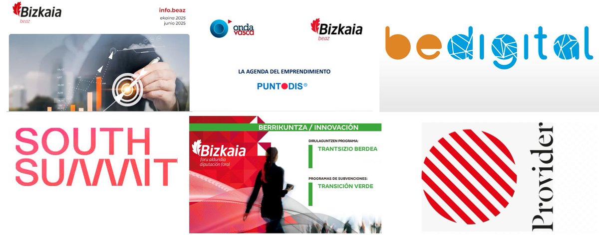BizkaiaEmpresa's tweet photo. #BizkaiaDenontzat
❗️ #BeazBizkaia agenda:
2⃣ InfoBeaz buletina📰
2⃣ @ondavasca #Puntodis 📻
3⃣ #BeDIGITAL
5⃣ #SouthSummit25
6⃣ #laguntzak2025 Trantsizio Berdea, 2, 3 ildoa 🔚
6⃣ #Provider
https://t.co/BNNwTNhDR0 https://t.co/X1FaYYNuXH