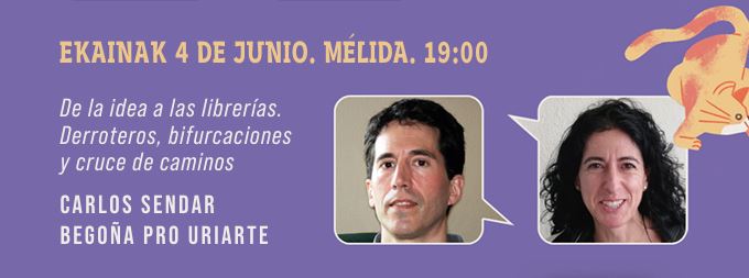 BEGOÑA PRO Y CARLOS SENDAR, 'A DOS VOCES'

En el marco de la V #FeriadelLibrodeNavarra, Carlos Sendar y Begoña Pro Uriarte estarán el miércoles en #Melida. En estos enlaces, algunos de sus libros:

👉txertoa.eus/es/autores/pro…

👉carlossendar.com

<a href="/elkar/">elkar Taldea</a>  <a href="/libnavarra/">Asociación Librerías de Navarra</a> #txertoa