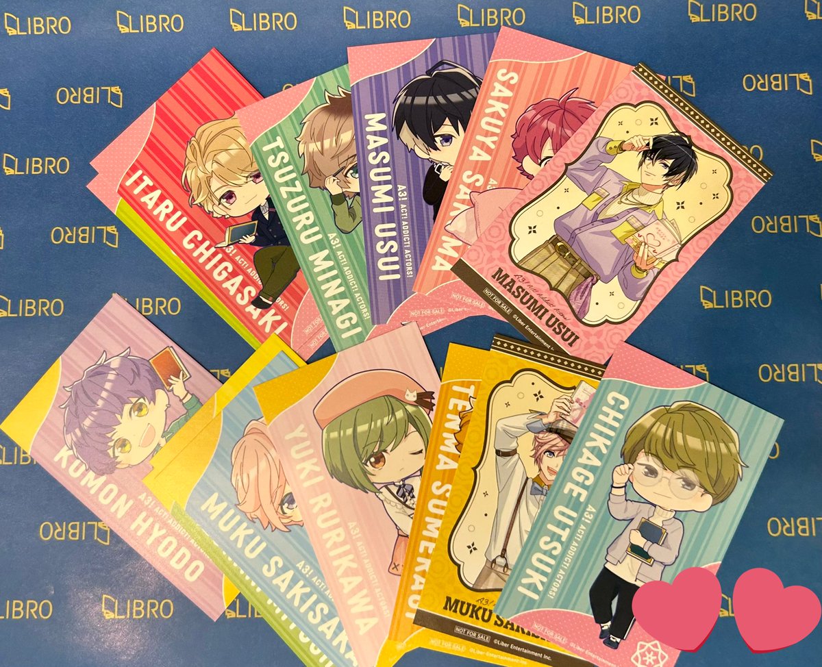 LibroAsakusa's tweet image. 5/30よりA3!コラボ実施中✨️
当店で税込1000円以上お買い上げいただいた方へオリジナルカードをお渡ししております。レジにてお気軽にお声がけくださいませ！
 #エースリー
#エースリー書店コラボ