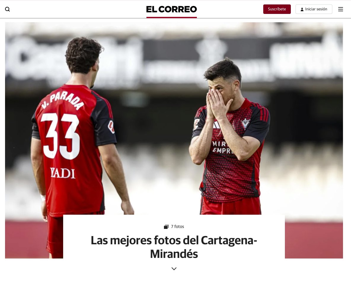 abelfros's tweet image. 📰 Publicación en @elcorreo #MirandadeEbro el último partido de la temporada 2024-25 entre @FCCartagena_efs y @CDMirandes con victoria para los mirandeses que se clasifican para el playoff de ascenso.
#LaLiga #LaLigaHypermotion #futbol #fotografo #fotografia #fotografodeportivo
