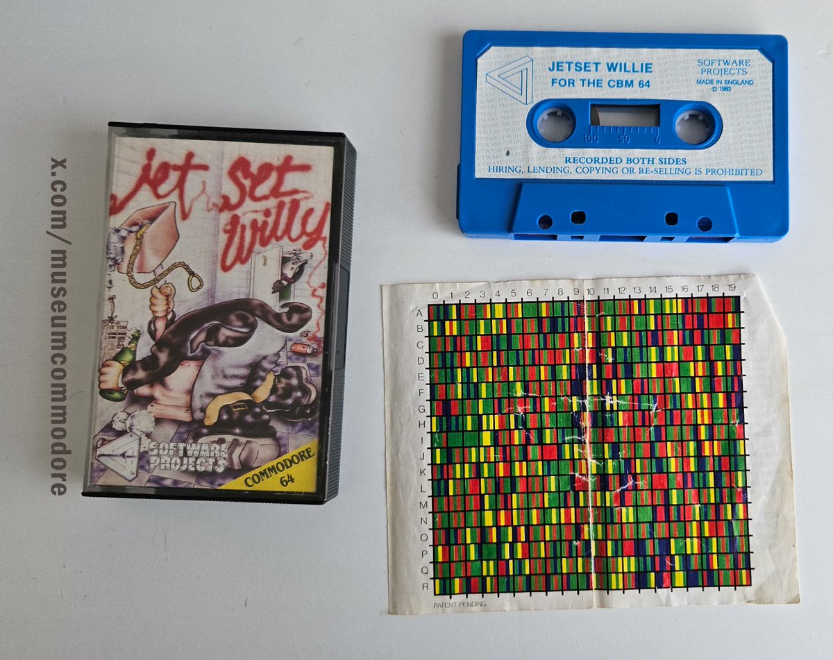 MuseumCommodore's tweet image. Who remembers the Copy Protection Card that came with Jet Set Willy? #Commodore64