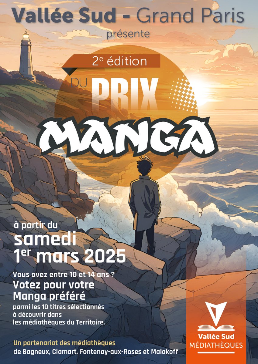 Vous avez jusque demain pour voter pour votre manga préféré ! Le lauréat du Prix Manga 2025 sera dévoilé dans les médiathèques de votre Territoire samedi 14 juin, lors d’une grande journée festive.
+ d’infos : bit.ly/4kctg3n