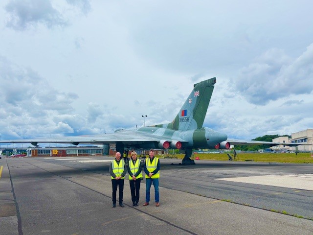 The Lieutenancy of South Yorkshire (@lieutenancysy) on Twitter photo Last week I had a fascinating day <a href="/vulcantothesky/">Vulcan XH558</a> meeting CEO Marc Walters and the marvellous volunteers. I was joined by Mina and her family and friend. Mina had won a competition to design a Vulcan Superhero, called Paige - well done Mina.
A truly majestic and historic aircraft Last week I had a fascinating day <a href="/vulcantothesky/">Vulcan XH558</a> meeting CEO Marc Walters and the marvellous volunteers. I was joined by Mina and her family and friend. Mina had won a competition to design a Vulcan Superhero, called Paige - well done Mina.
A truly majestic and historic aircraft
