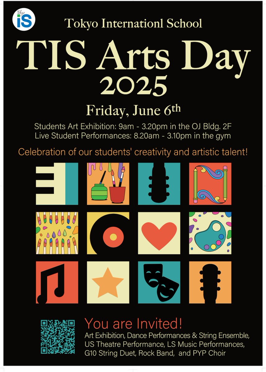 So excited to celebrate our community's creativity and talent at the annual TIS Arts Day on June 6th!