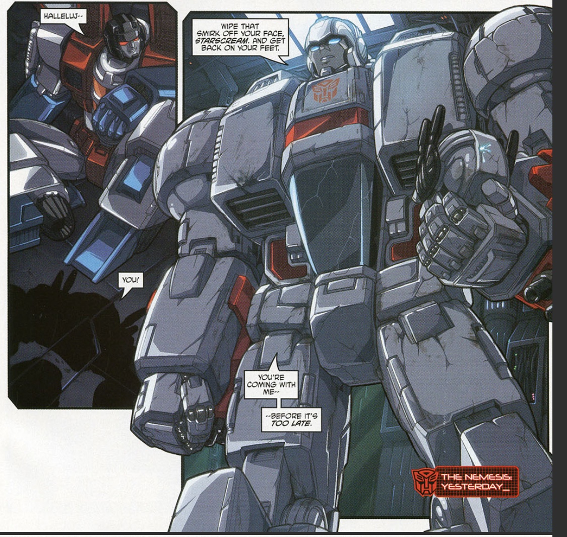 Starscream you’re a fucking bum ur panels shoulda been popped IMMEDIATELY