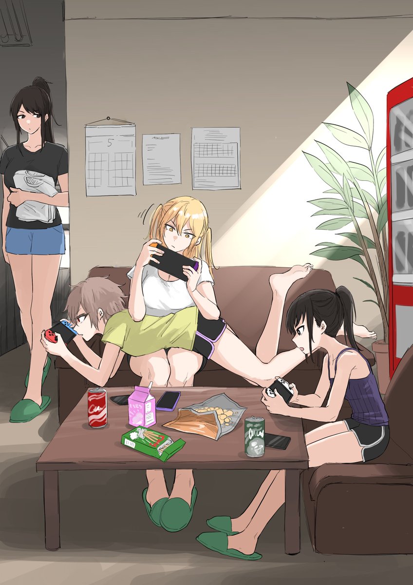 オフの日のバレー部寮