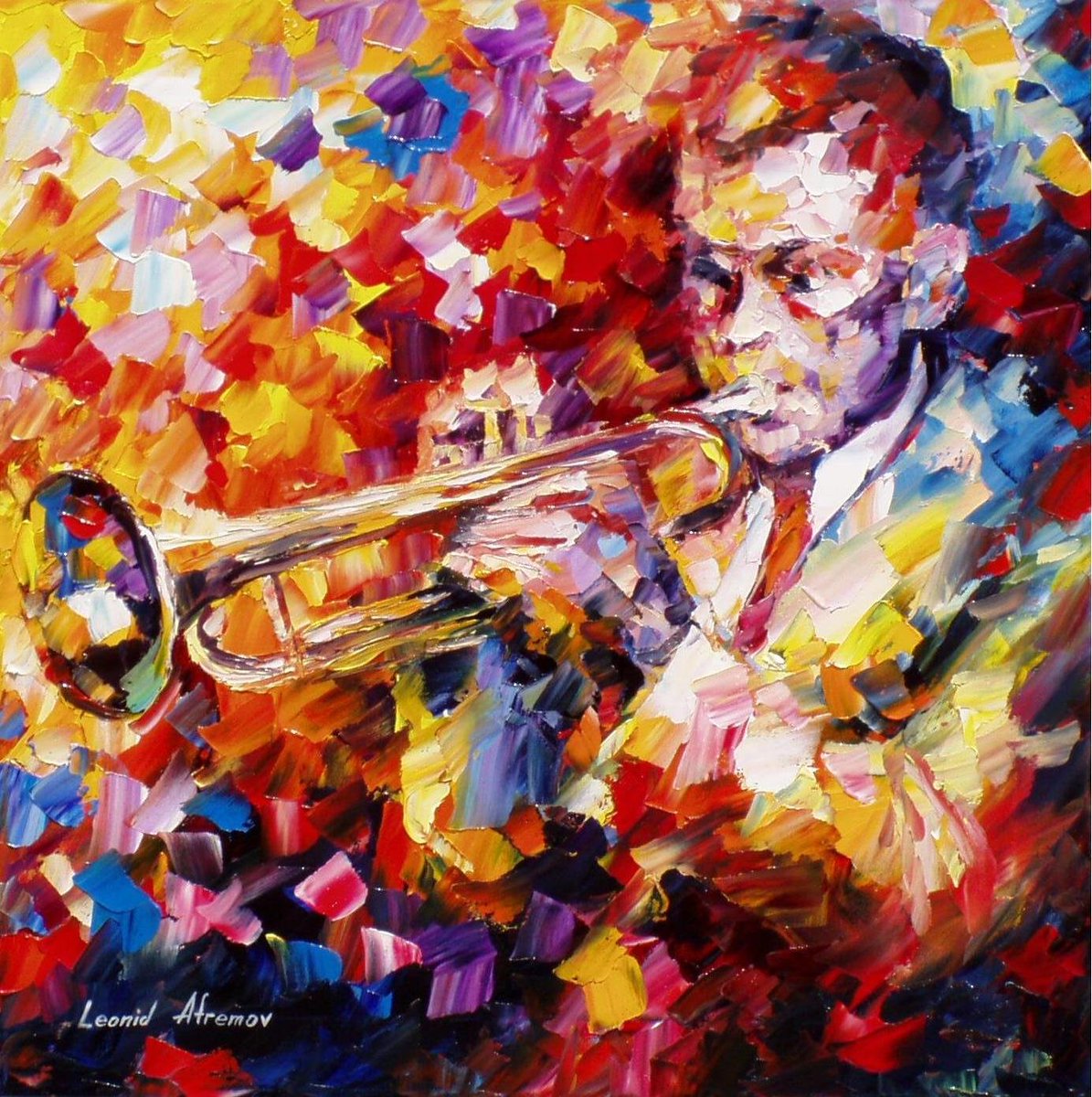 GROOVE OF FEELINGS - hand-painted oil painting on canvas by Leonid Afremov afremov.com/groove-of-feel…