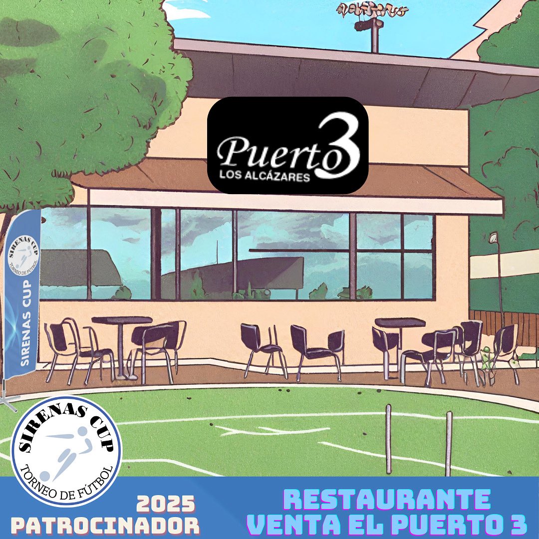 Contamos con RESTAURANTE VENTA EL PUERTO 3 (LOS ALCÁZARES) como patrocinador del torneo Sirenas Cup 2025 👏🏻👏🏻⚽️🥅