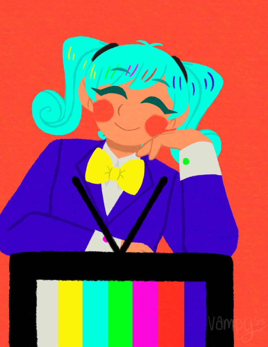 vampaurae's tweet photo. my ego wired in the crt 📺

#hatsunemiku #mikuhatsune #初音ミク #flavorfoley_fa https://t.co/H51bMcO9ws