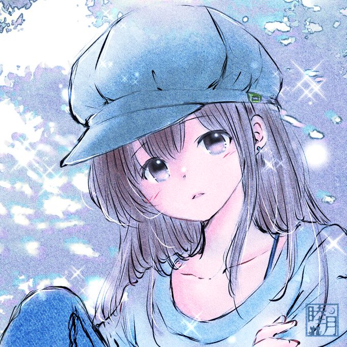 イラスト画　生き生きとした女性「赤い帽子」 ベレー帽を被った女性イラスト | イラストレーター小関恵子の