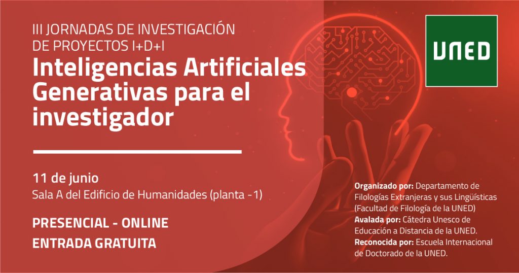 ✅III Jornadas de la <a href="/UNED/">UNED</a>  en I+D+i sobre IA generativa para el investigador

✅El 11 de junio podrá seguirse presencialmente o en línea el programa de presentación de proyectos organizado por la <a href="/uned_filologia/">UNED_Filología</a>. La participación será gratuita.⤵️
unedourense.es/noticias/notic…