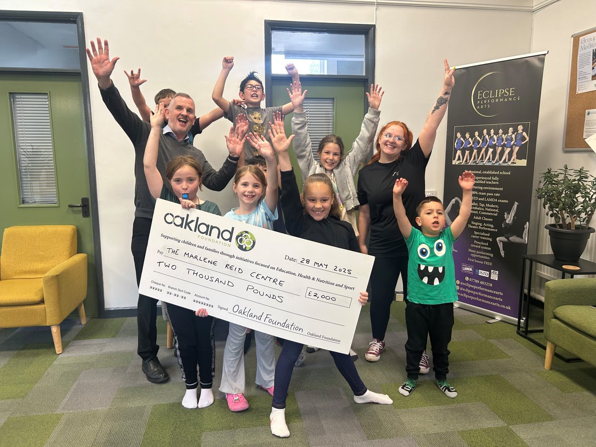 What a fantastic visit to meet the children enjoying the <a href="/MRCCommunityAct/">Marlene Reid Centre</a>'s May half term holiday club last week, supported by the Foundation.
oakland-foundation.com/lots-of-may-ha…
#community #youngpeople #charity #ChildrensCharity