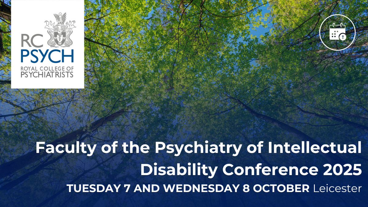 Royal College of Psychiatrists (@rcpsych) on Twitter photo Don’t forget to submit your poster abstract for the Faculty of Psychiatry of Intellectual Disability Conference 2025. The deadline closes at 5pm on Friday 22 August.
Submit your session idea here: ow.ly/o4ns50VP3F4
<a href="/psychiatryofid/">Psychiatry of ID</a> #idconf25 Don’t forget to submit your poster abstract for the Faculty of Psychiatry of Intellectual Disability Conference 2025. The deadline closes at 5pm on Friday 22 August.
Submit your session idea here: ow.ly/o4ns50VP3F4
<a href="/psychiatryofid/">Psychiatry of ID</a> #idconf25